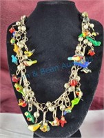 Mexican silver ladies necklace