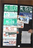 1970-1976 Co. license plates plus extra