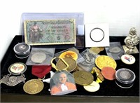 Quality lot of a estate smalls coins tokens and