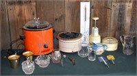 Misc. kitchen gadgets & crock pots