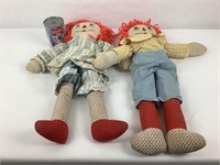 2 poupées Raggedy Ann