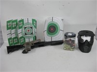 Airsoft Rifle, Pistol, Helmet, Ammo & Targets