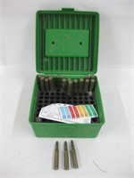 Plastic Ammo Box w/ 19 Rounds Of 30-06