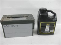 Partial Hi-Skor Smokeless Powder & Vtg Ammo Box