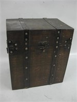 Wood Box w/ Hinged Lid - 12" x 8" x 13.25"