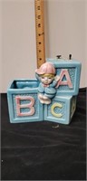 Decorative pen storage, baby letter blocks with