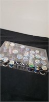 Plastic container with thread