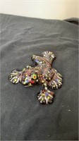 7” ceramic frog