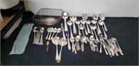 Silver plated buffet set-up