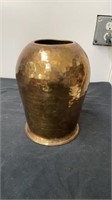 9.5” brass vase