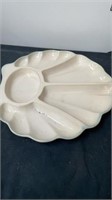 16”x16”  shell design chip and dip tray