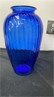 13” glass vase