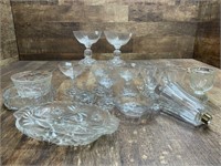 Glass Stemware, Divided Dish, Ring Dish, and More
