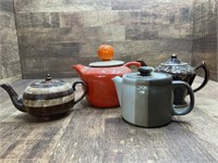 McCoy Teapot, Frankoma Teapot, Hall Teapot, and