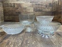 Glass Serving Bowls 9.5” and Smaller