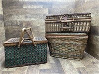 Picnic and Decorative Baskets - 18.5” x 11.5” and