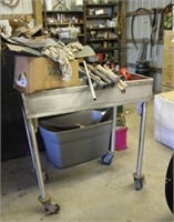 Stainless Cart and Contents
