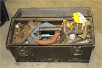 Tool Box with Plumbing Supplies