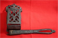 Vintage Cast Iron Match Holder Wood Stove Handle