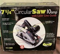 TMT Circular Saw 7 1/4" 10 Amp with Laser Line...