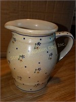 Polish Pottery Pitcher   Boleslawiec