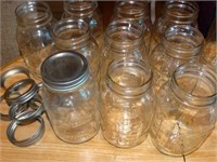 10 Mason qt. jars sm. mouth