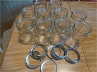 10 Mason qt. jars wide mouth