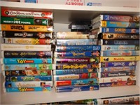 Asst. VHS Tapes- Disney etc., some missing cases