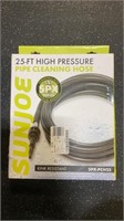 SunJoe 25ft High Pressure Pipe Cleaning Hose