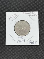 Rare 1973 Canada MOUNTIE 25 Cents Coin1