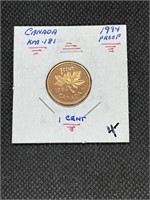 Nice 1994 Canada Proof  1 Cent Coin