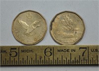 2 Canada Olympic 1 dollar coins - info