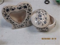 Ceramic  heart box