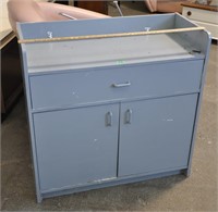 Particle board cabinet,  36x16x35.25