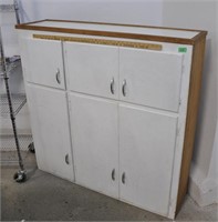 Vintage wood cabinet,  49x12.5x48
