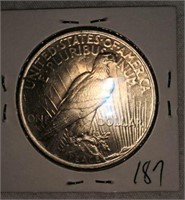 1923 Silver Peace Dollar, nice