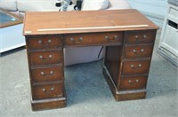 Vintage sewing machine desk cabinet, empty