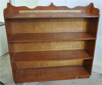 Vintage wood shelving unit - info