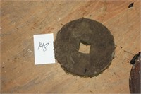 ANTIQUE 11IN MILL OR GRINDING STONE