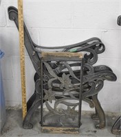 Cast garden chair back & ends