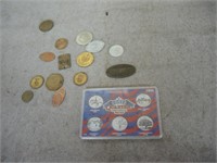 COIN HOLDER AND PRESSED COINS