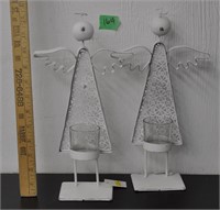 Metal Angel candle holders - new