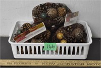 Holiday pine cones potpourri - new - 3 packs