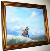Jane Thayer Galloping Single Horse Painting on
