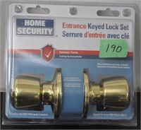 Entrance keyed lock set - new
