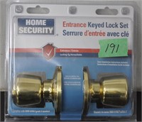 Entrance keyed lock set - new