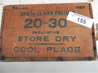 Vintage Santa Clara Prune Wood Box