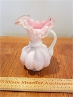 Fenton Glass Silvercrest Vase 6 & 1/2" H