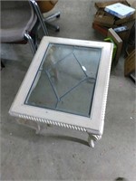 Leaded glass end table
