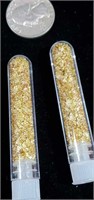 2 Vials of Real Gold Leaf Foil